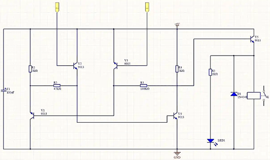 觸摸開關電路圖