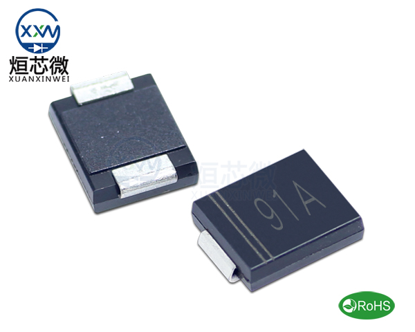 1.5SMC91A參數(shù),TVS二極管1.5SMC91A瞬態(tài)抑制二極管