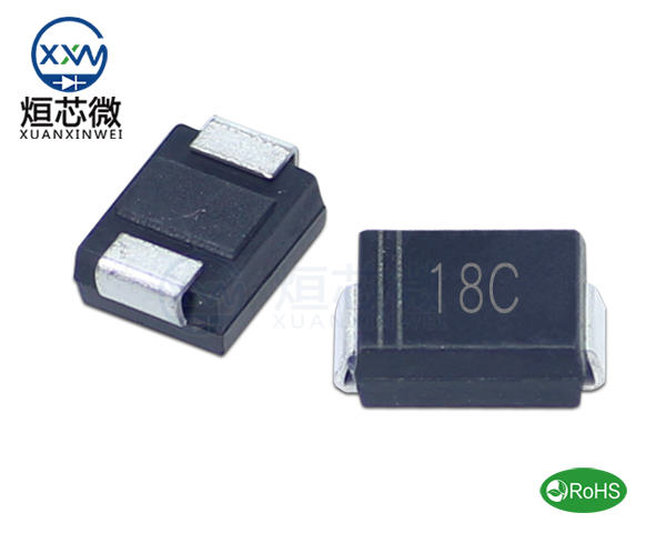 P6SMB18CA參數,TVS二極管P6SMB18CA瞬態(變)抑制二極管